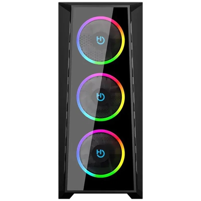 Hiditec Caja Gaming Semitorre MH12 GLASS con Panel Frontal USB Type-C y Vidrio Templado E-ATX ATX Micro ATX